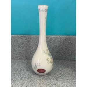 Gorham Secret Garden Bud Vase Japan VTG 80s Floral Cherrywood